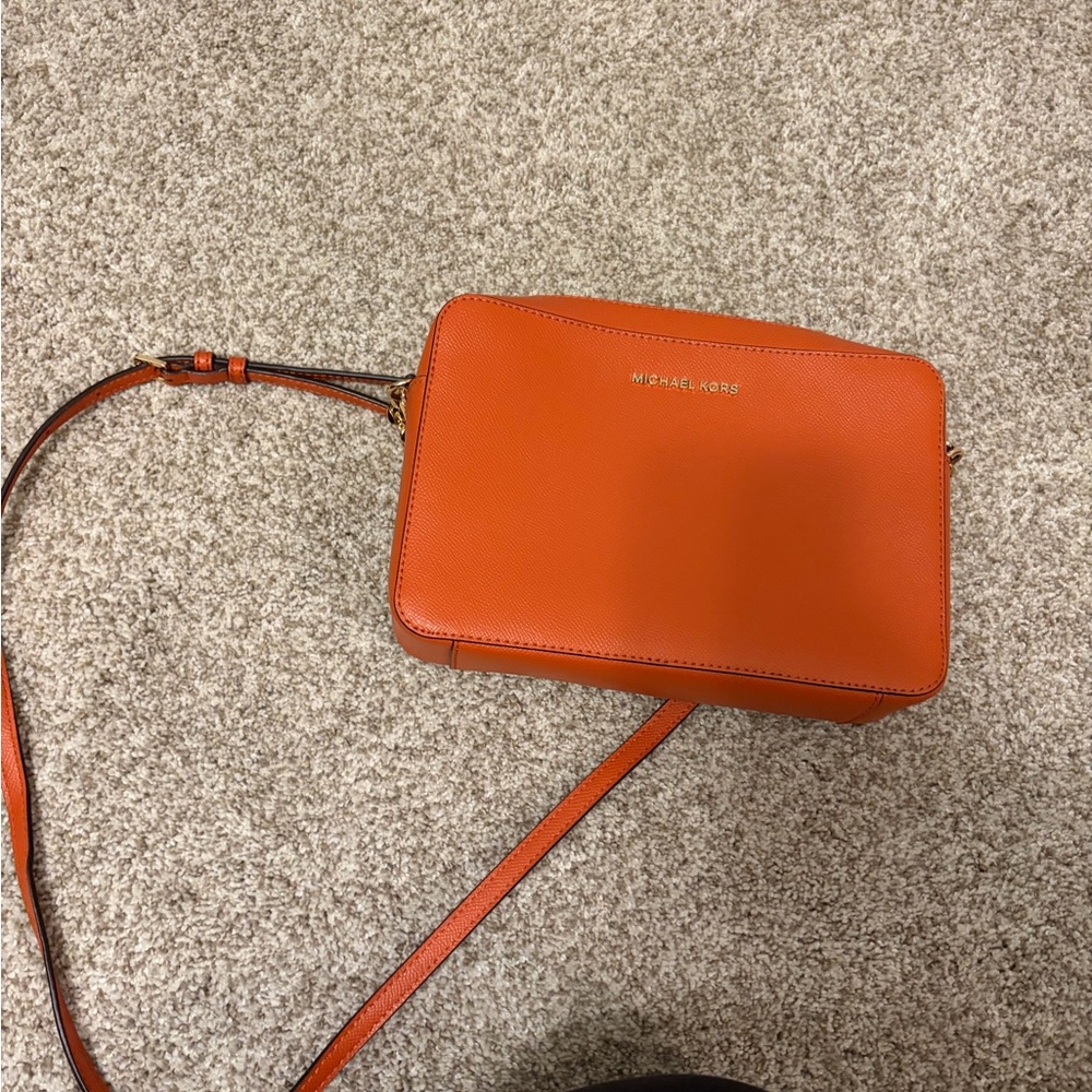 Michael Kors Vibrant Orange Crossbody Bag
